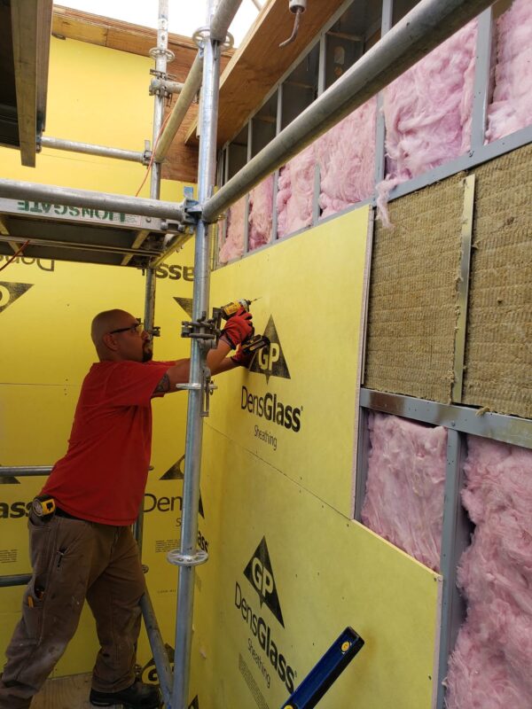 Sheathing Intallation Process.