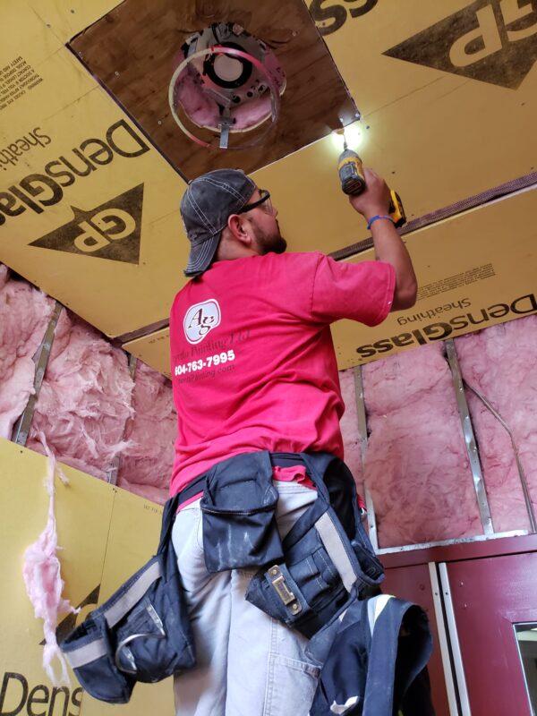 Sheathing Intallation Process.