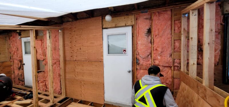Sheathing Installation Process