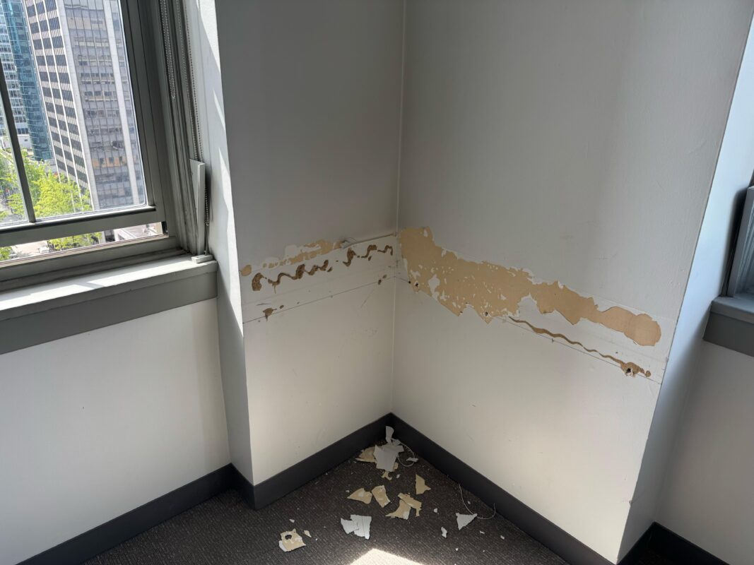 drywall damage in commercial properties